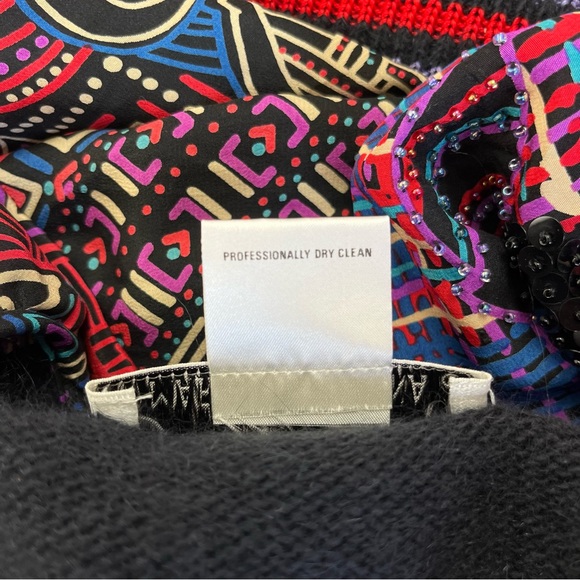 VINTAGE Diane Freis for Marisa Christina 1980s Designer Lambswool & Silk Sweater - Picture 9 of 12